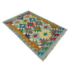 Hand Woven Wool Kelim 2' 7" x 4' 1" ft / 78 x 125 cm - No. R38977