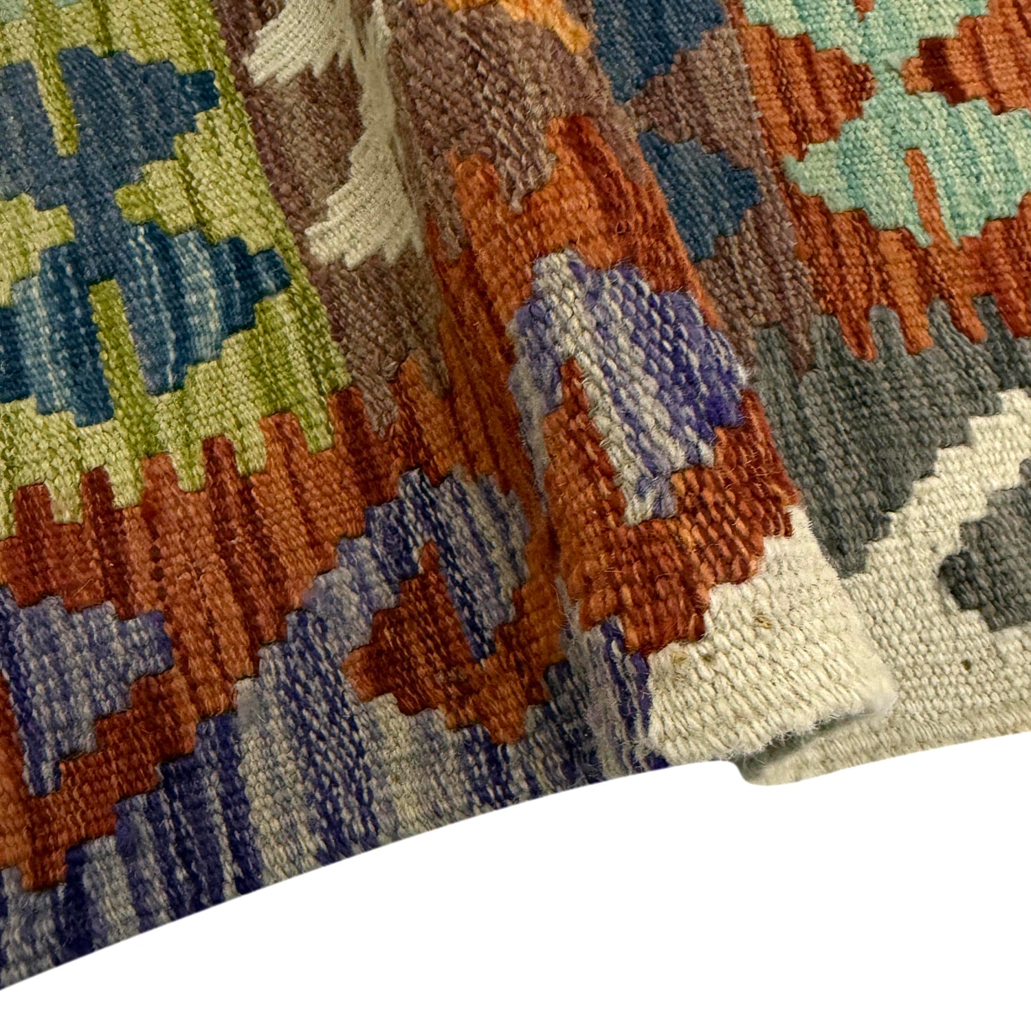 Handmade Vegetable Kilim 3' 5" x 4' 11" ft / 103 x 150 cm - No. R38979