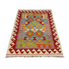 Hand Made Afghan Kilim 3' 0" x 4' 10" ft / 92 x 148 cm - No. R38980