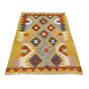 Handmade Turkish Design Wool Kilim 2' 10" x 4' 2" ft / 86 x 126 cm - No. R38987