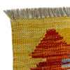 Handmade Turkish Design Wool Kilim 2' 10" x 4' 2" ft / 86 x 126 cm - No. R38987