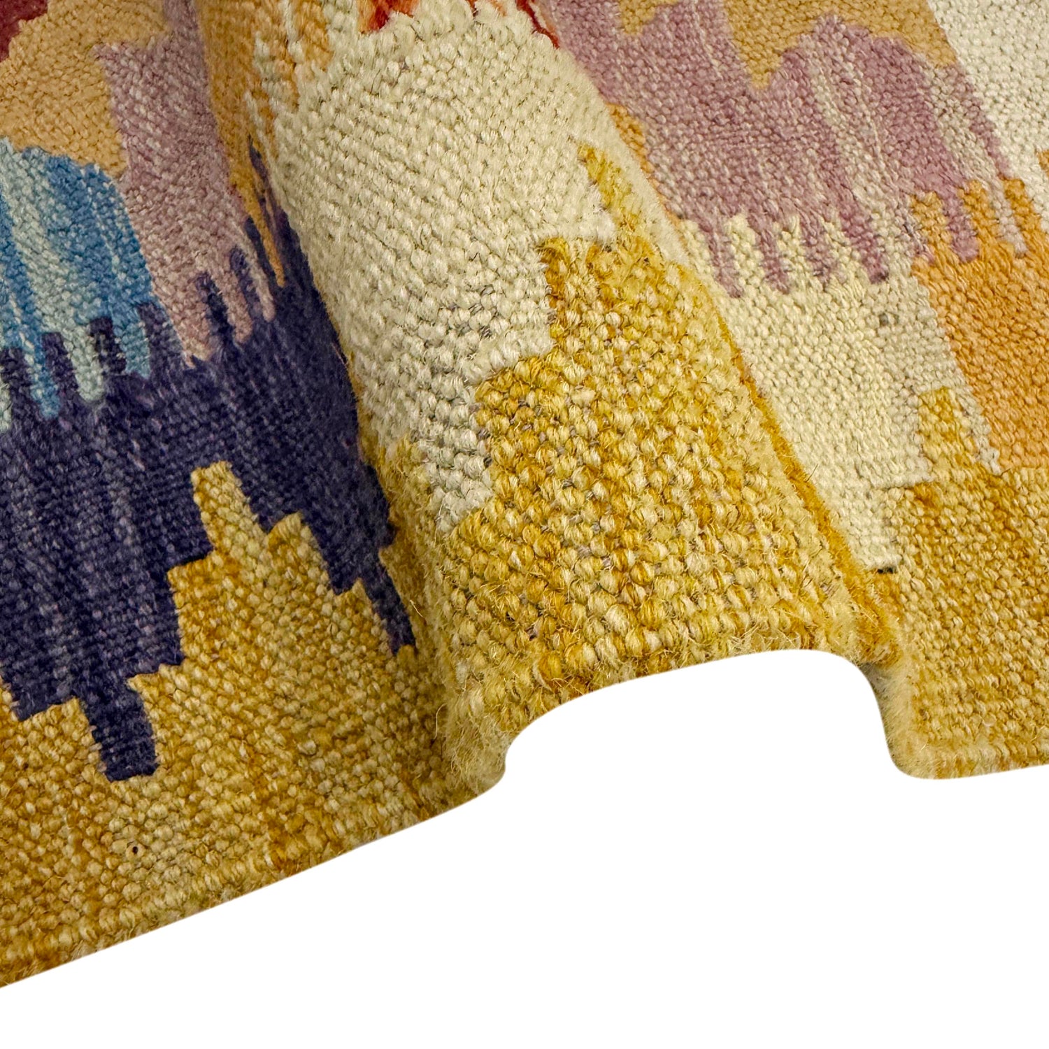 Handmade Turkish Design Wool Kilim 2' 10" x 4' 2" ft / 86 x 126 cm - No. R38987