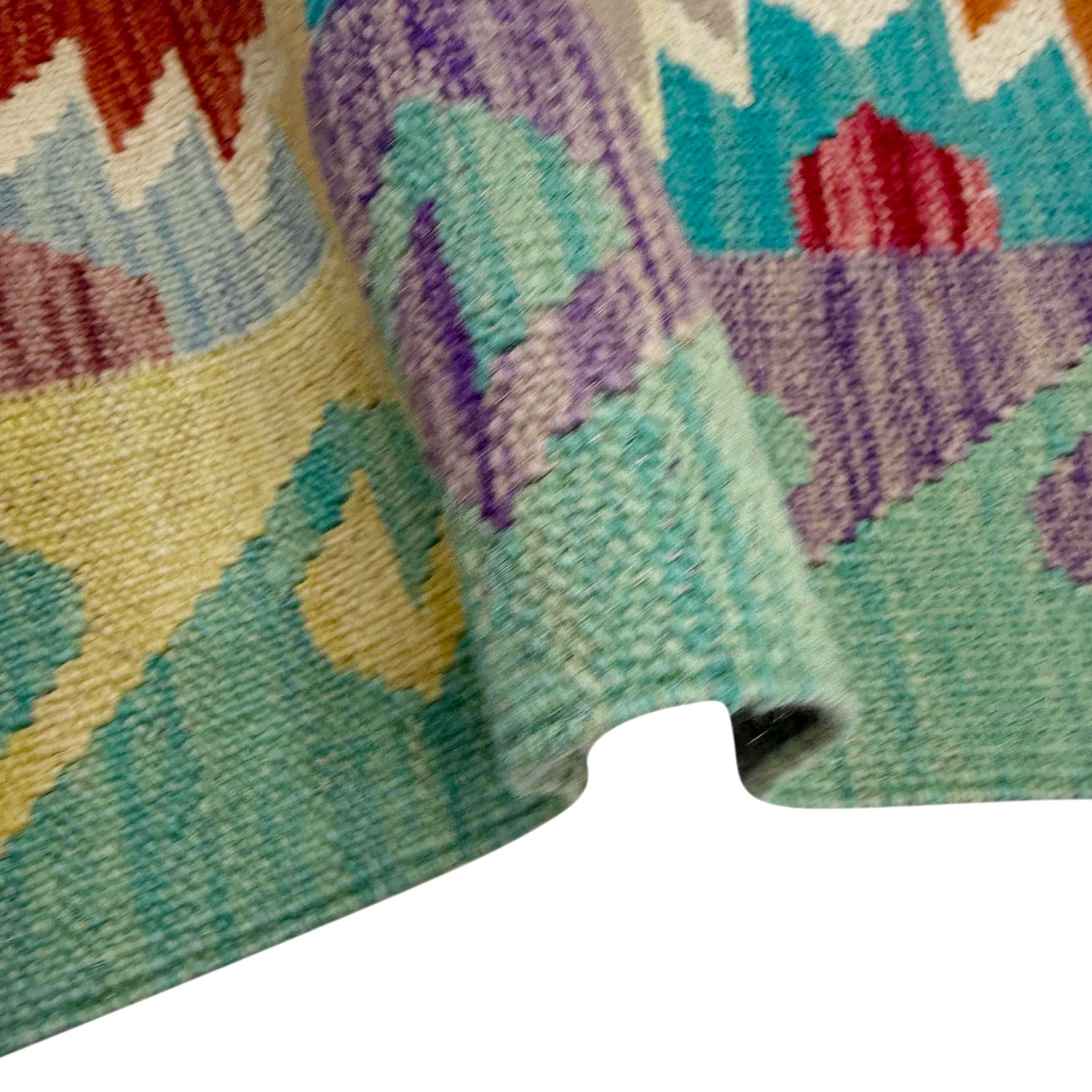 Hand Knotted Flatweave Kilim 2' 7" x 4' 1" ft / 78 x 124 cm - No. R38989