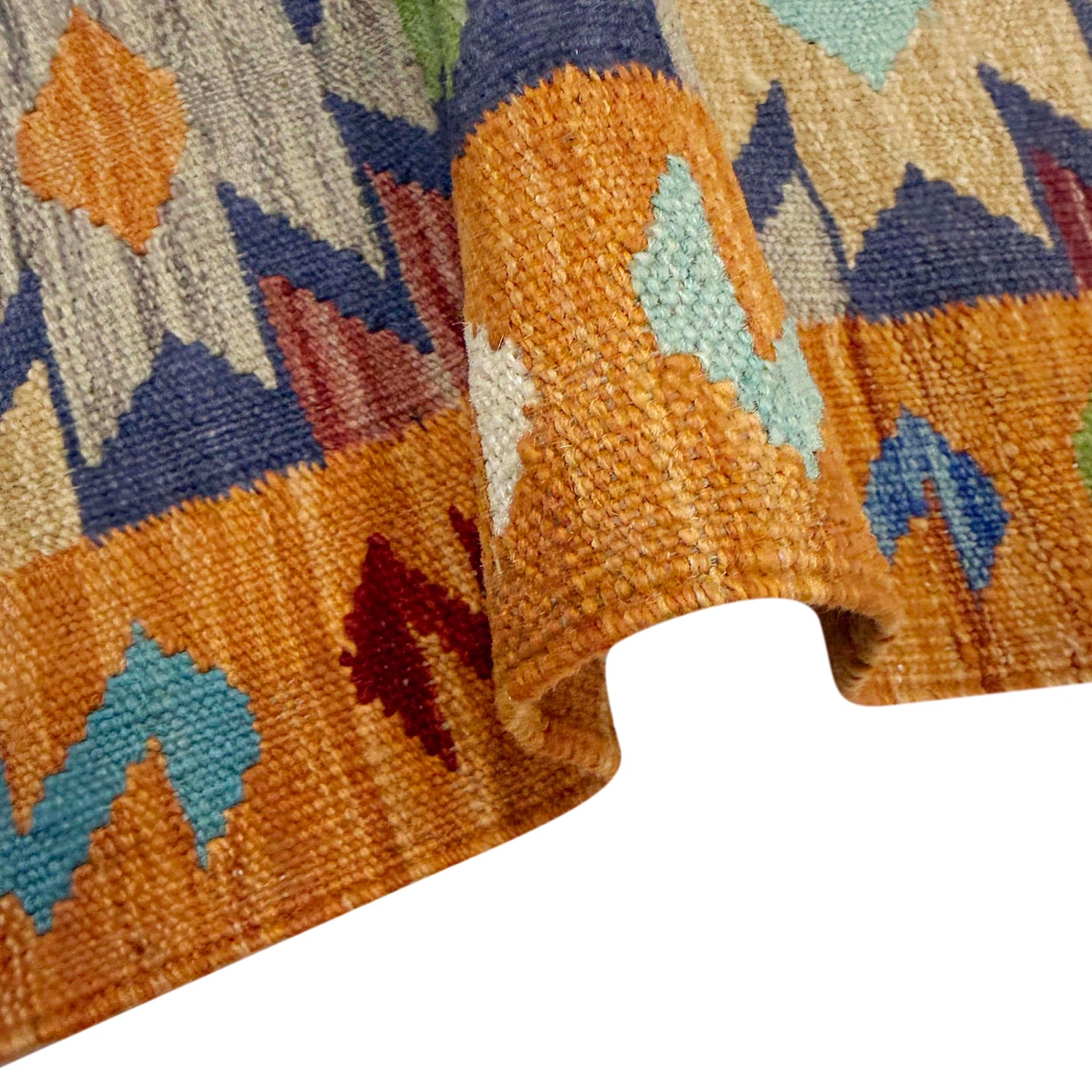 Handmade Afghan Vegetable Kilim 2' 7" x 4' 0" ft / 79 x 123 cm - No. R38990