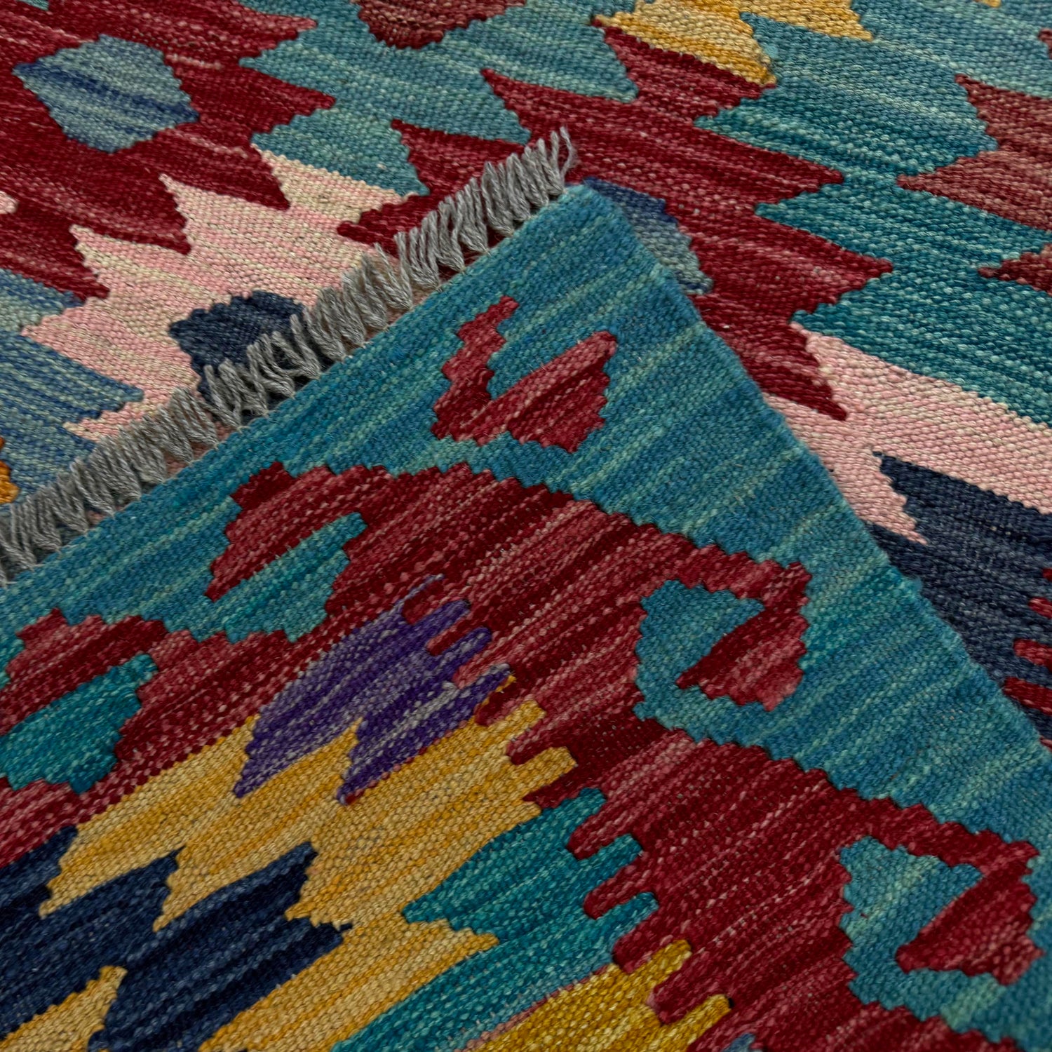 Hand Made Afghan Kilim 2' 7" x 4' 0" ft / 80 x 122 cm - No. R38994