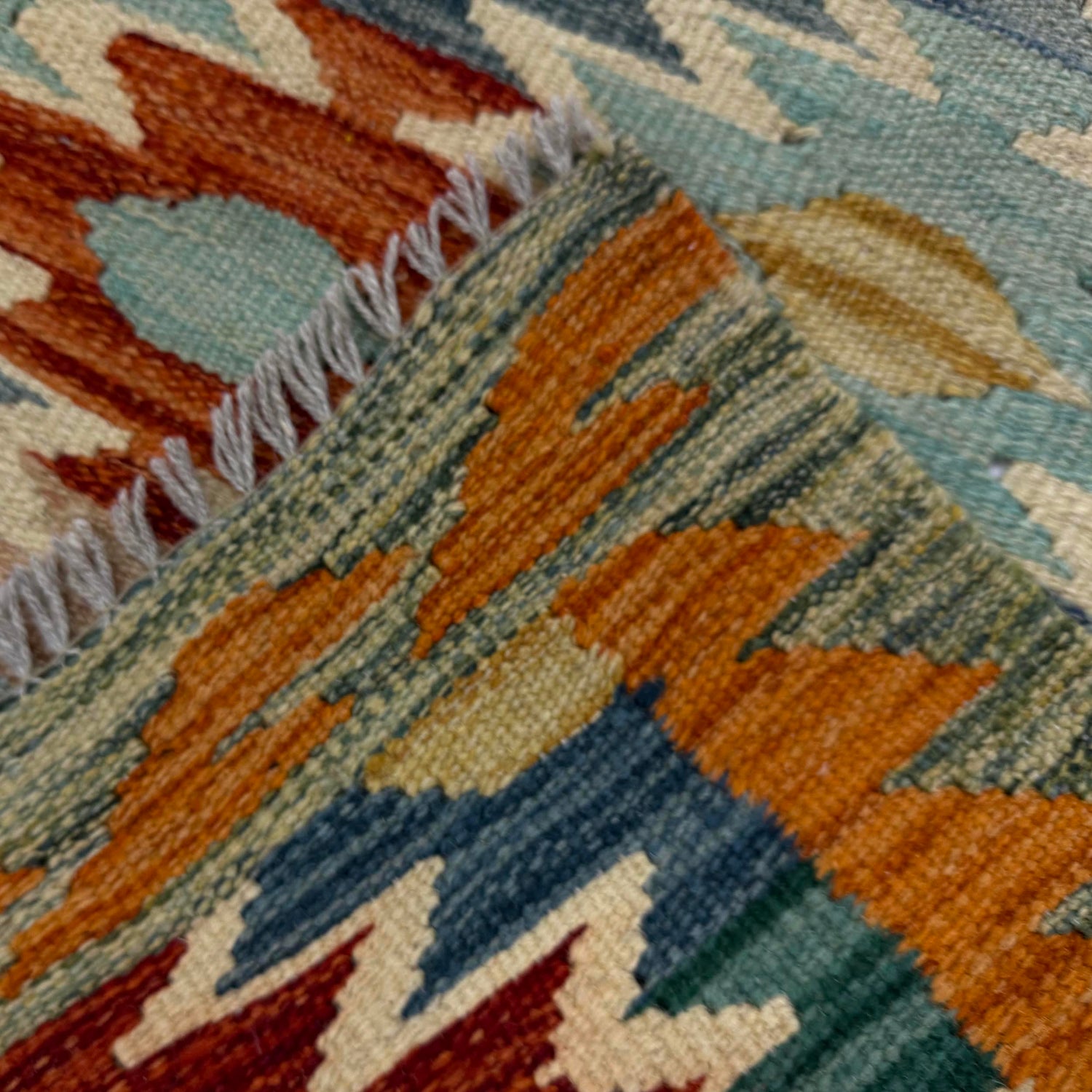 Handmade Vegetable Kilim 2' 7" x 3' 10" ft / 80 x 118 cm - No. R38996