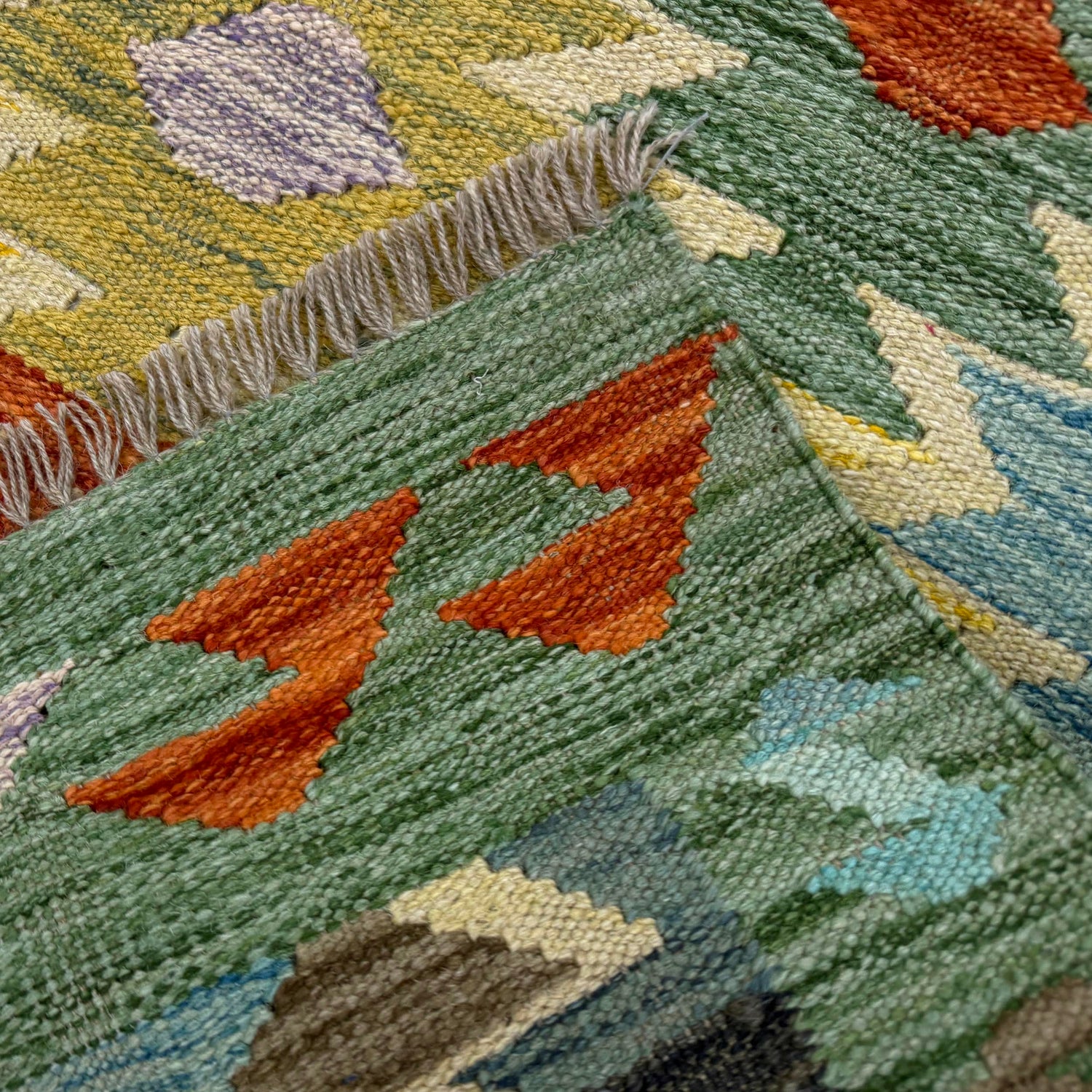 Handmade Vegetable Kelim 2' 7" x 4' 1" ft / 78 x 125 cm - No. R38999
