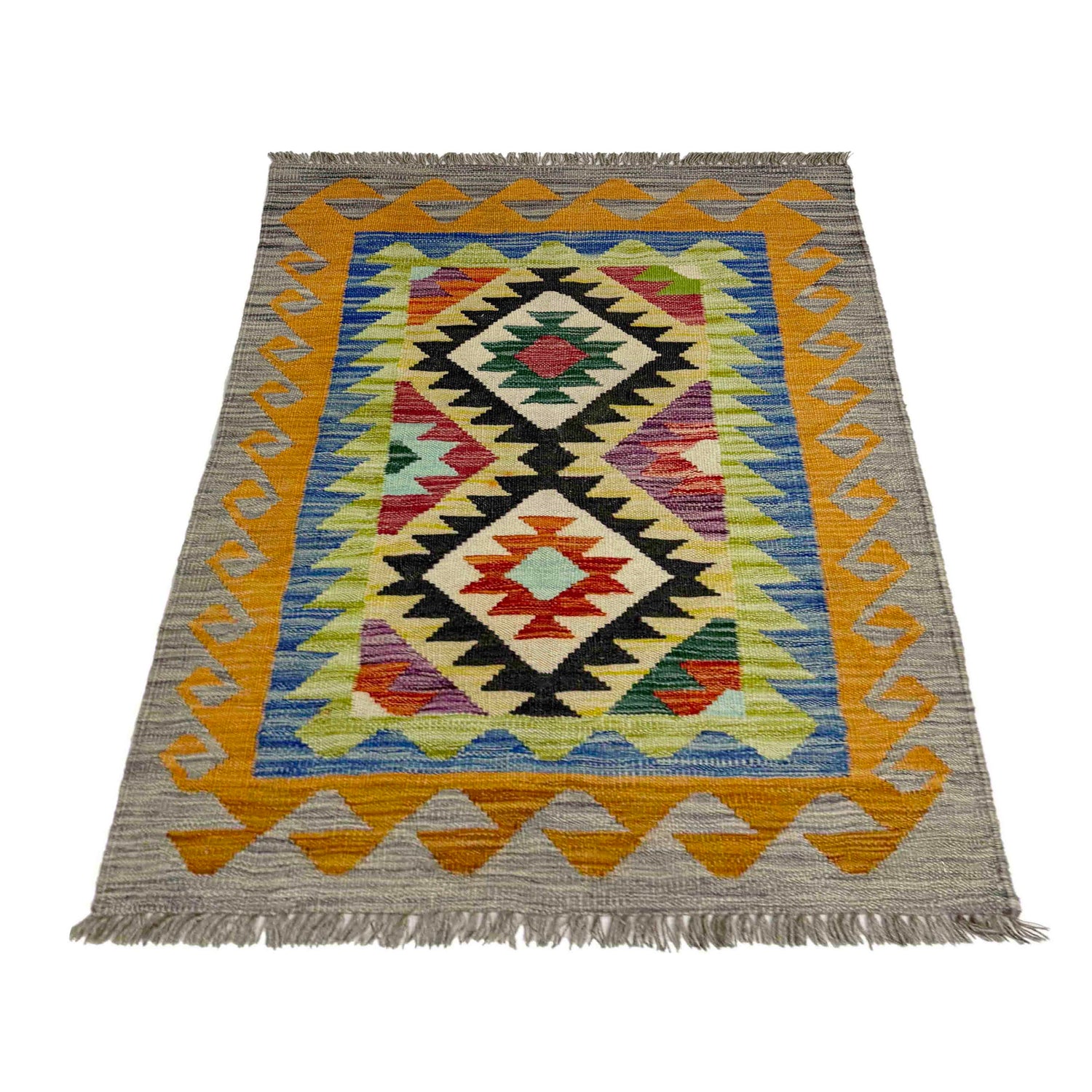 Handmade Vegetable Kelim 2' 7" x 3' 11" ft / 78 x 120 cm - No. R39000