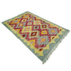 Hand Woven Wool Kelim 2' 5" x 4' 0" ft / 74 x 122 cm - No. R39002