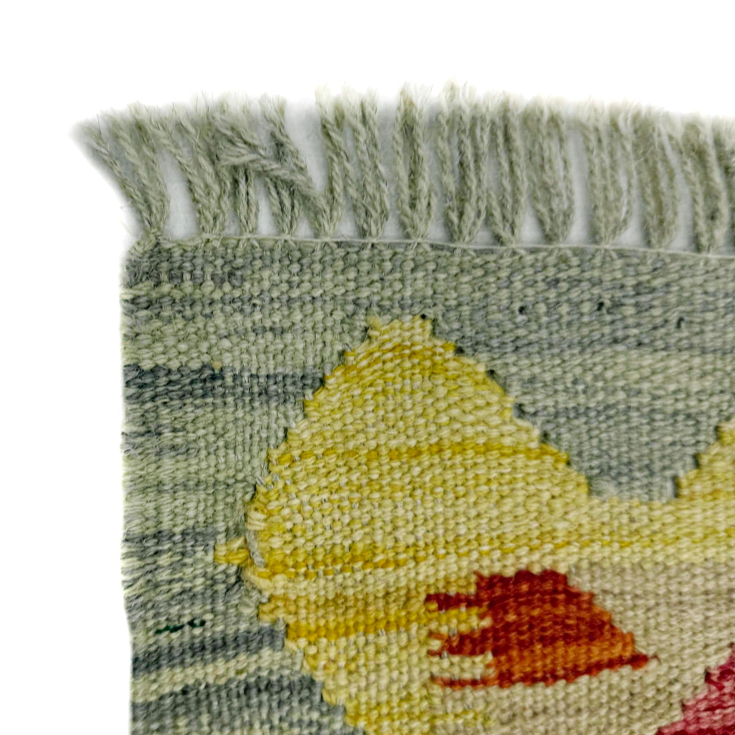 Hand Woven Wool Kelim 2' 5" x 4' 0" ft / 74 x 122 cm - No. R39002