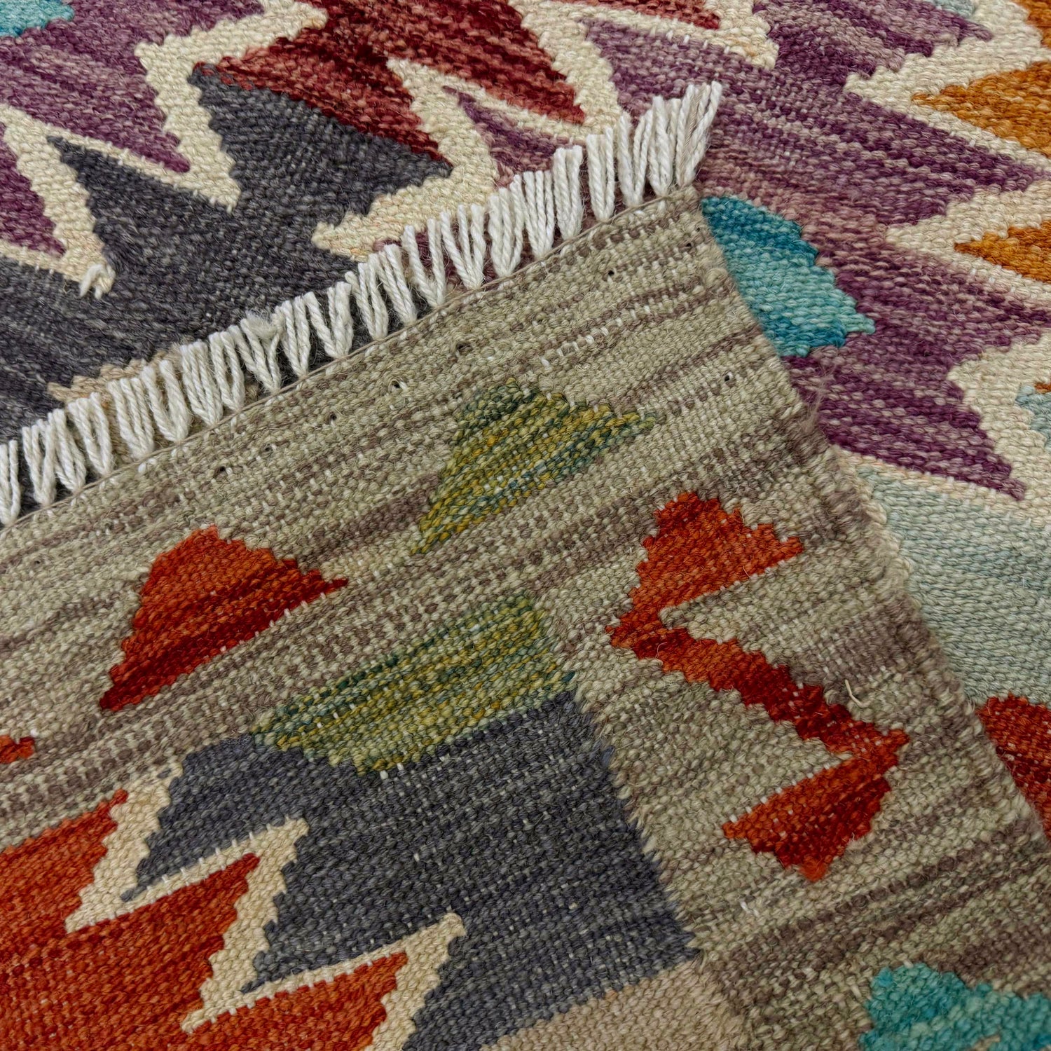 Hand Knotted Flatweave Kilim 2' 7" x 4' 0" ft / 78 x 123 cm - No. R39005