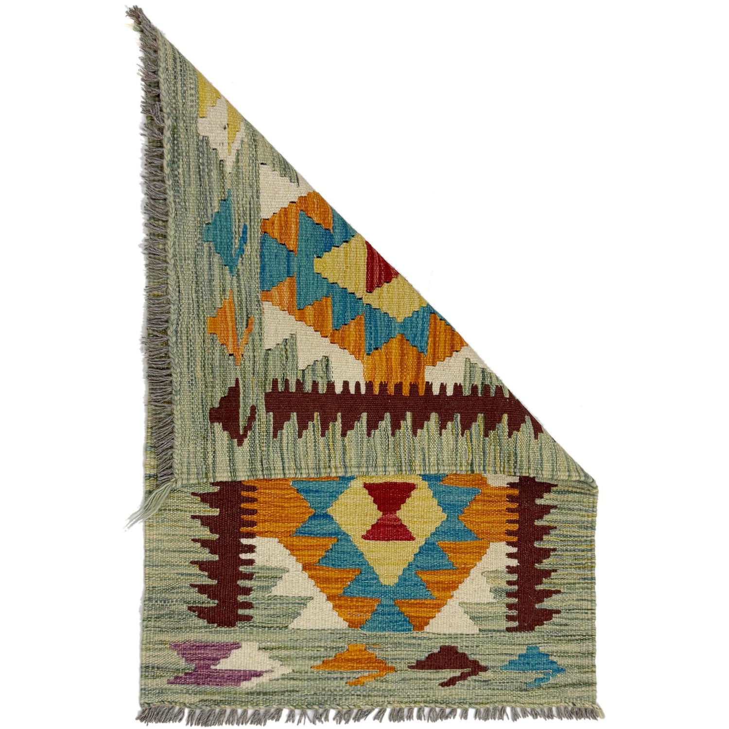 Handmade Vegetable Kelim 2' 0" x 3' 0" ft / 61 x 92 cm - No. R39009