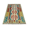 Hand Made Afghan Kilim 2' 7" x 4' 2" ft / 80 x 126 cm - No. R39018