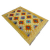 Hand Knotted Afghan Style Kilim 3' 3" x 4' 10" ft / 98 x 147 cm - No. R39024