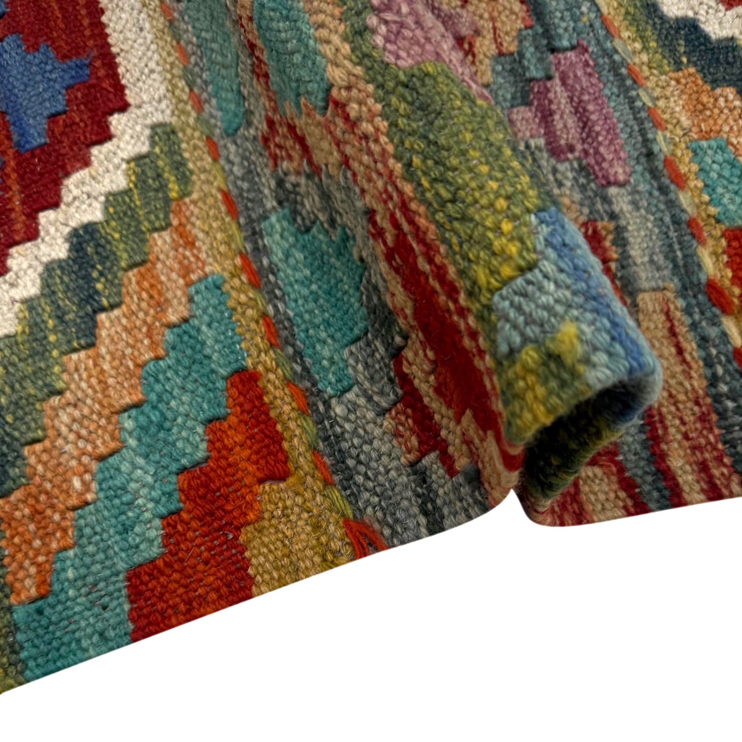 Handmade Vegetable Kelim 3' 4" x 4' 10" ft / 102 x 148 cm - No. R39027