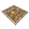 Hand Made Afghan Kilim 5' 1" x 6' 10" ft / 154 x 208 cm - No. R39030