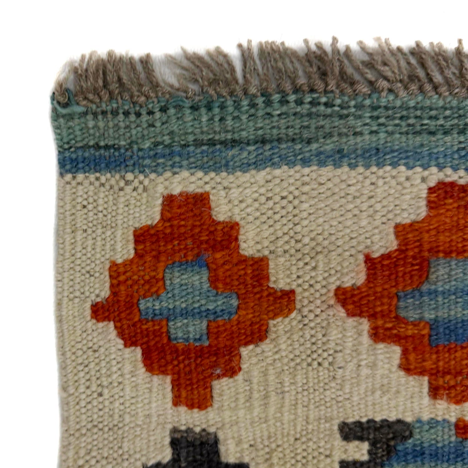 Hand Made Afghan Kilim 5' 1" x 6' 10" ft / 154 x 208 cm - No. R39030