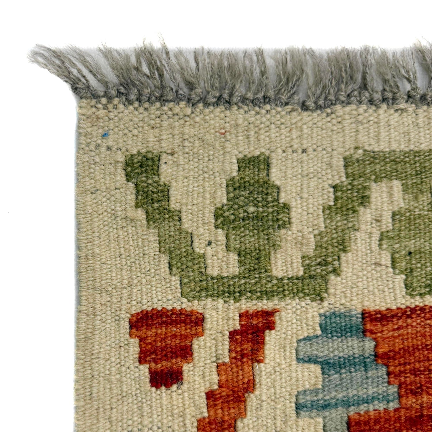 Hand Knotted Flatweave Kilim 3' 5" x 5' 2" ft / 104 x 157 cm - No. R39031
