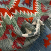 Hand Knotted Afghan Style Kilim 3' 9" x 5' 0" ft / 115 x 153 cm - No. R39033