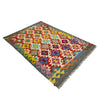 Handmade Afghan Vegetable Kilim 3' 3" x 4' 10" ft / 100 x 148 cm - No. R39034