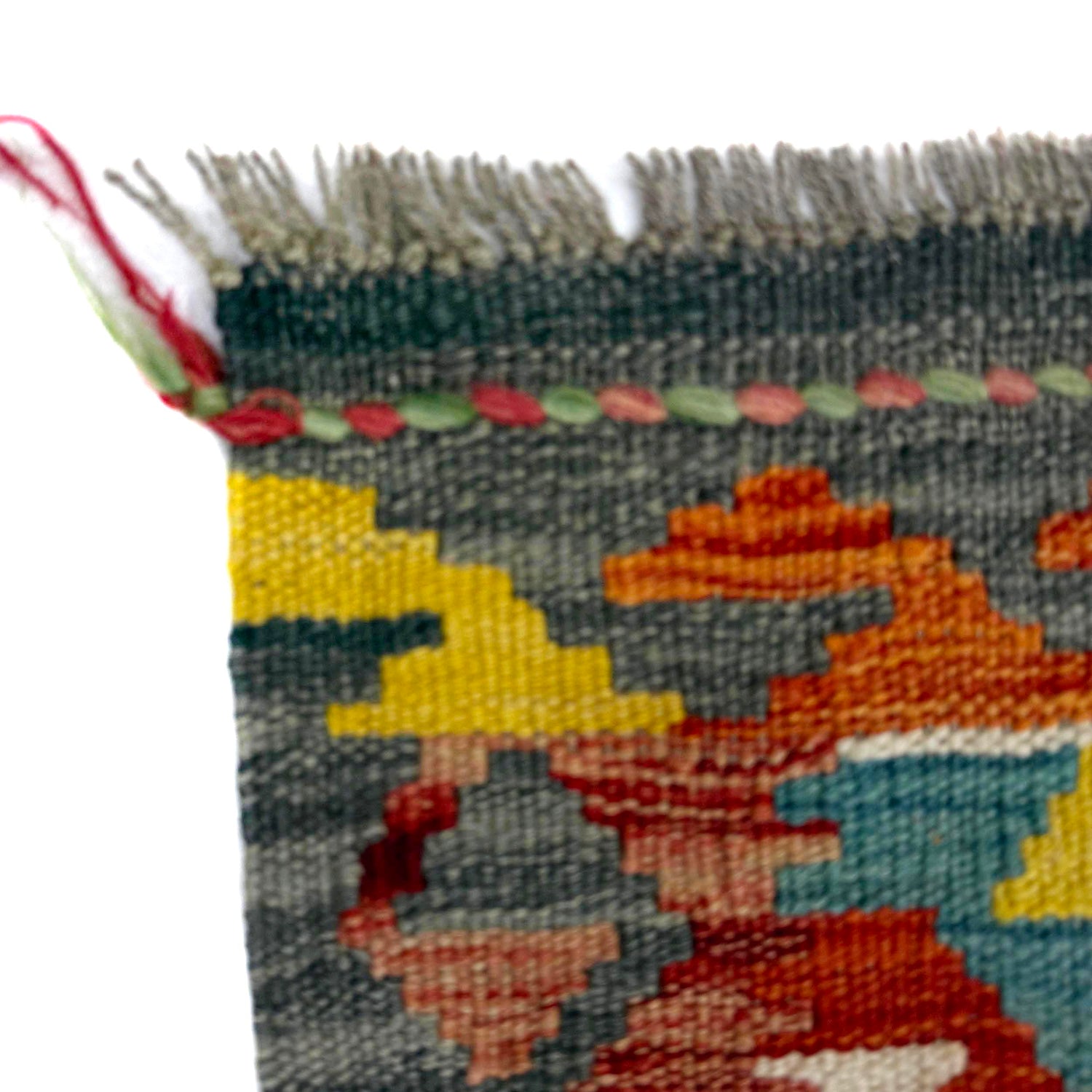 Handmade Afghan Vegetable Kilim 3' 3" x 4' 10" ft / 100 x 148 cm - No. R39034