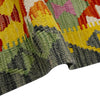 Handmade Afghan Vegetable Kilim 3' 3" x 4' 10" ft / 100 x 148 cm - No. R39034