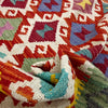 Handmade Afghan Vegetable Kilim 3' 3" x 4' 10" ft / 100 x 148 cm - No. R39034