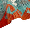 Multi Color ful Flat-Weave Wool Kilim 5' 1" x 6' 8" ft / 155 x 204 cm - No. R39035