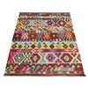 Hand Woven Wool Kelim 4' 9" x 6' 8" ft / 144 x 202 cm - No. R39047