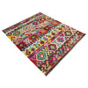 Hand Woven Wool Kelim 4' 9" x 6' 8" ft / 144 x 202 cm - No. R39047
