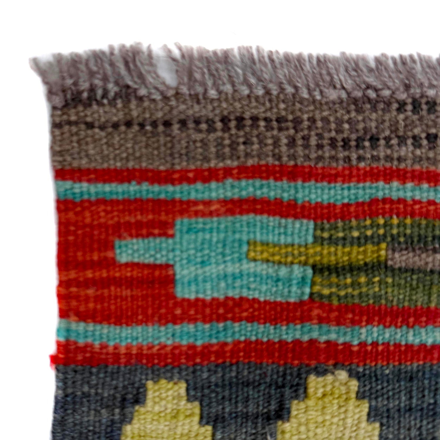 Hand Woven Wool Kelim 4' 9" x 6' 8" ft / 144 x 202 cm - No. R39047