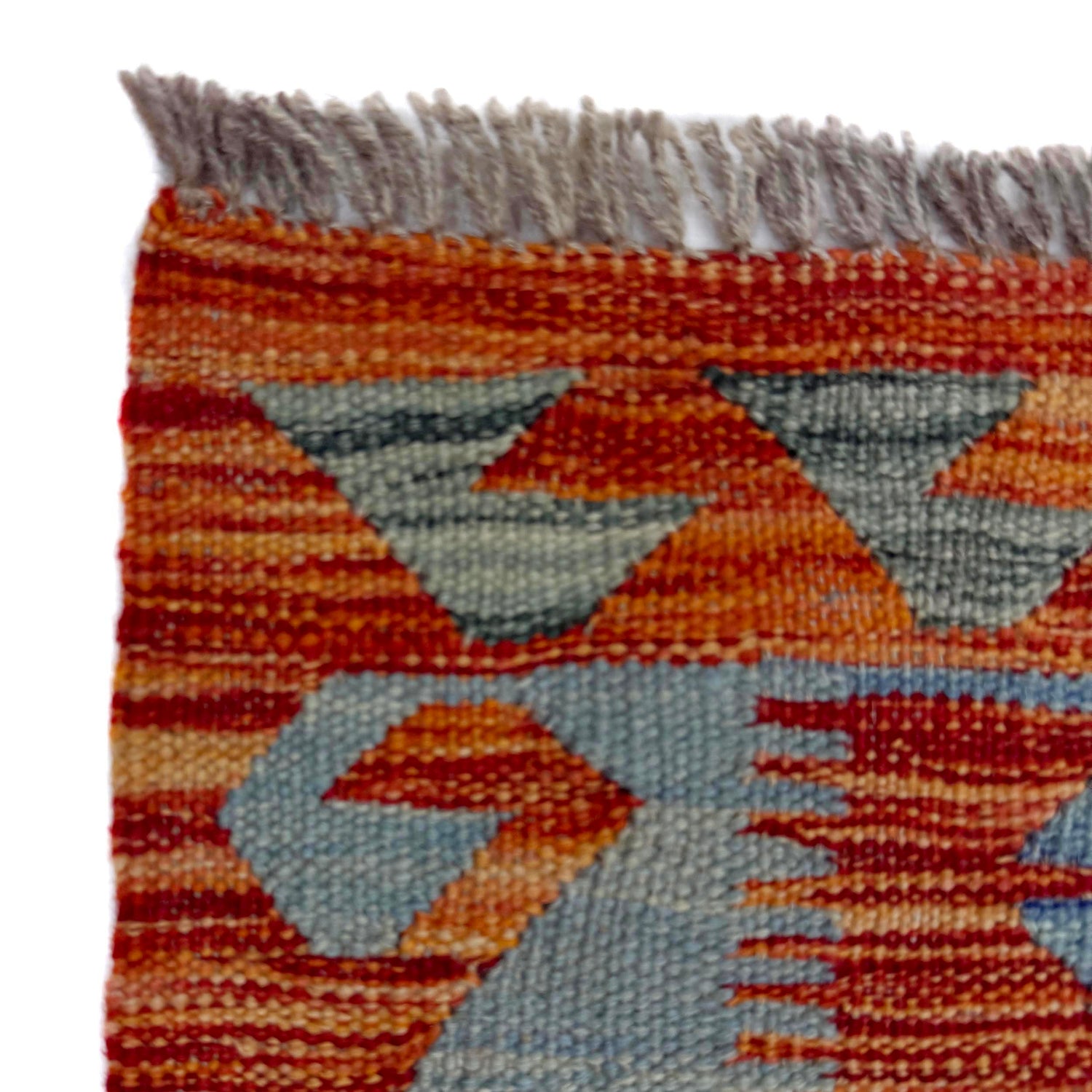 Hand Woven Wool Kelim 5' 11" x 8' 0" ft / 180 x 244 cm - No. R39049