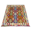 Handmade Turkish Design Wool Kilim 4' 11" x 6' 7" ft / 151 x 200 cm - No. R39050