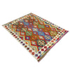Handmade Turkish Design Wool Kilim 4' 11" x 6' 7" ft / 151 x 200 cm - No. R39050