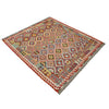 Handmade Turkish Design Wool Kilim 5' 11" x 8' 1" ft / 180 x 246 cm - No. R39062