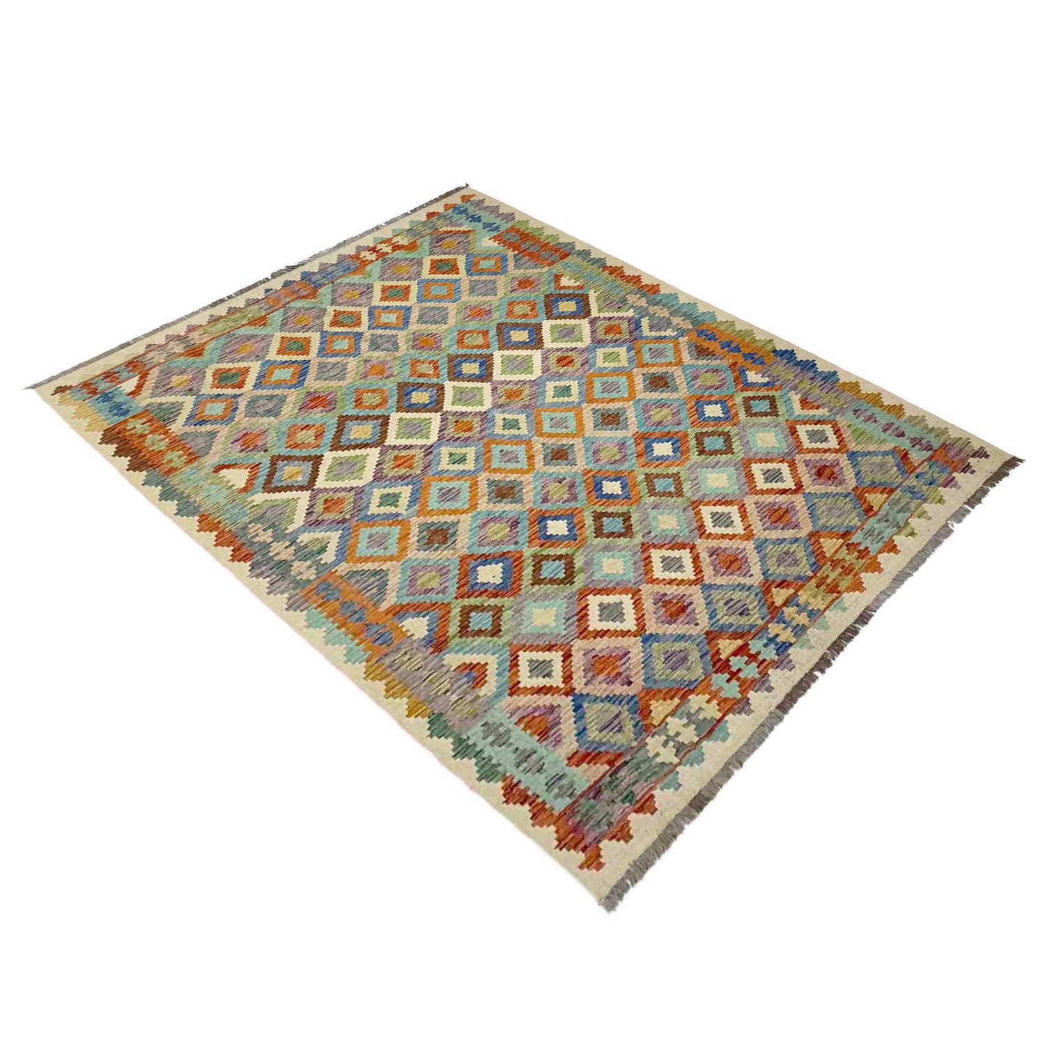 Medium Size Chobi Kilim 6' 0" x 8' 6" ft / 183 x 258 cm - No. R39063