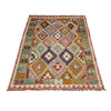 Handmade Afghan Vegetable Kilim 5' 1" x 7' 7" ft / 154 x 230 cm - No. R39065
