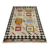 Multi Color ful Flat-Weave Wool Kilim 5' 4" x 7' 10" ft / 162 x 240 cm - No. R39068