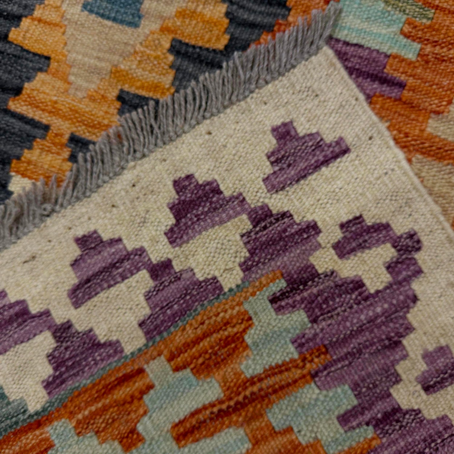Handmade Vegetable Kilim 5' 10" x 8' 0" ft / 178 x 245 cm - No. R39069