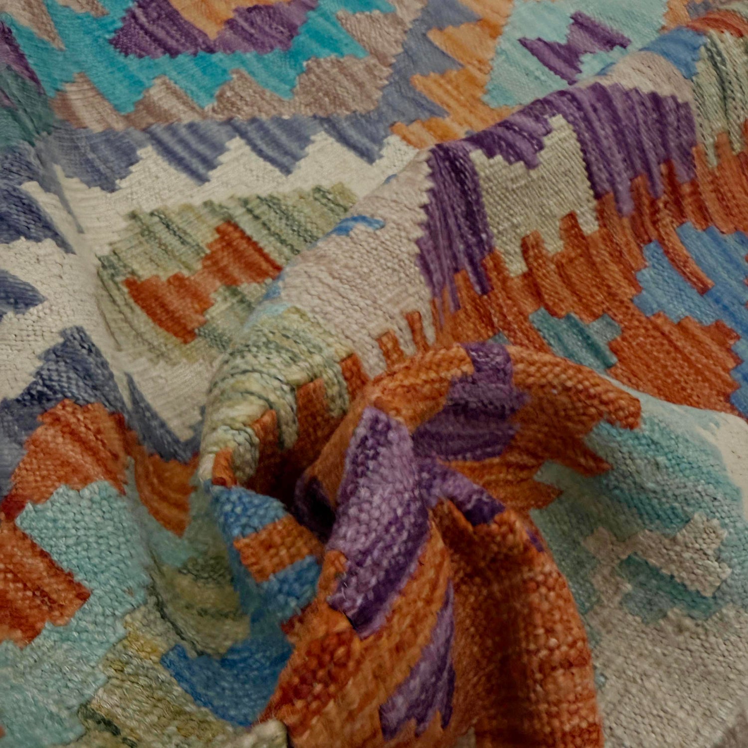 Handmade Vegetable Kilim 5' 10" x 8' 0" ft / 178 x 245 cm - No. R39069