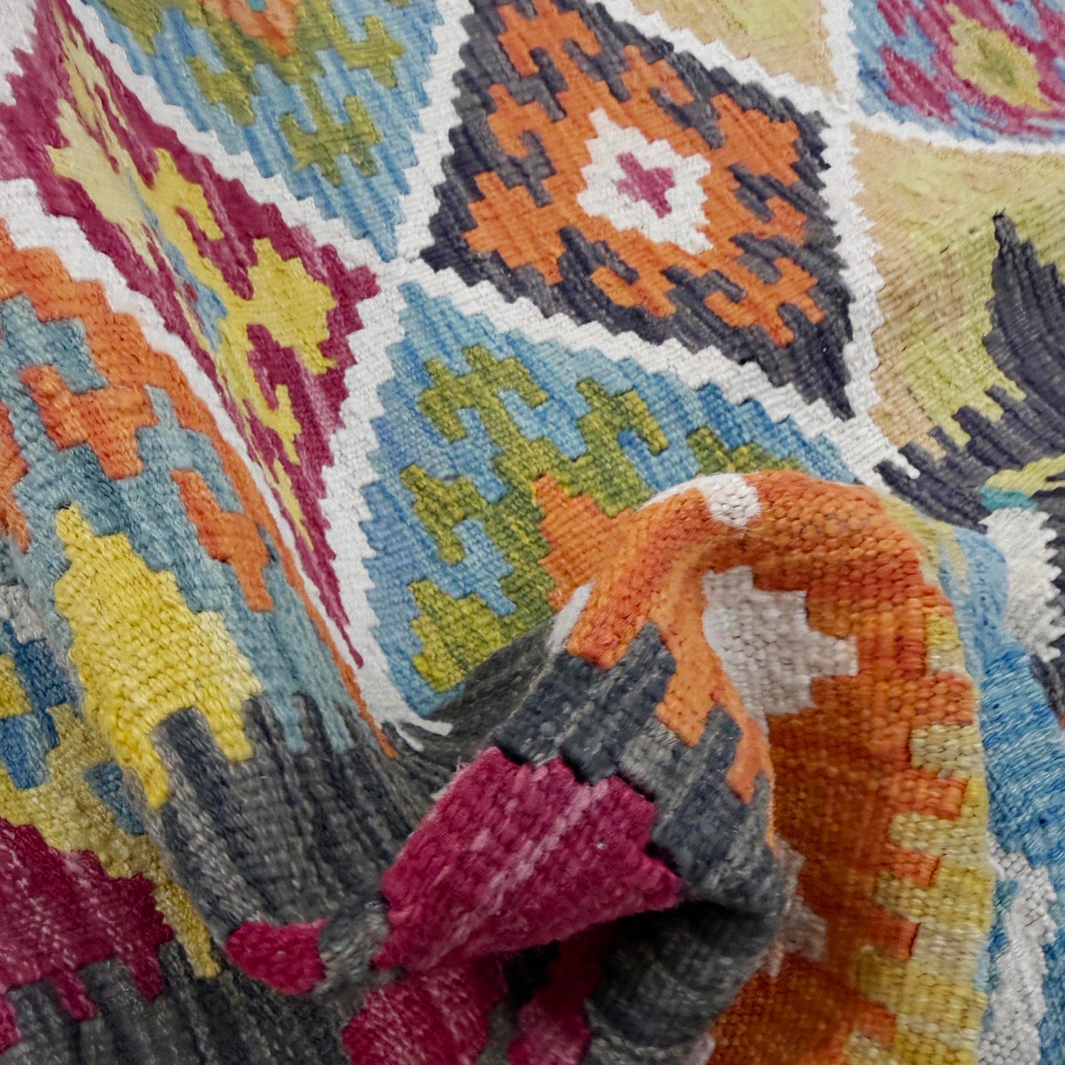 Handmade Vegetable Kelim 5' 4" x 7' 8" ft / 162 x 234 cm - No. R39071