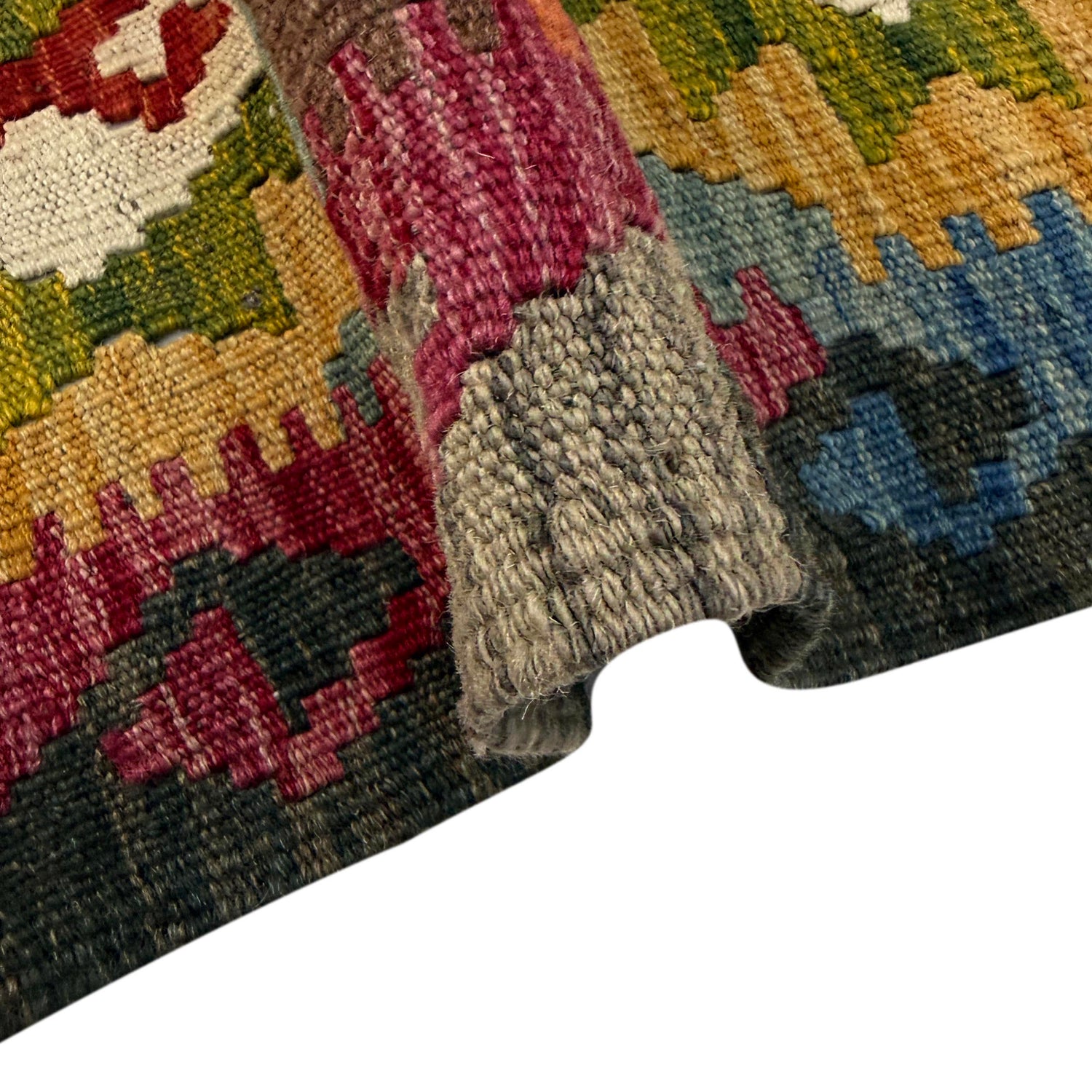 Handmade Vegetable Kilim 4' 4" x 6' 11" ft / 132 x 212 cm - No. R39072