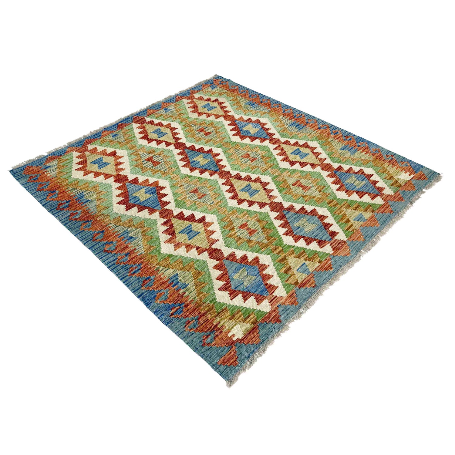 Medium Size Chobi Kilim 5' 0" x 5' 7" ft / 152 x 170 cm - No. R39077