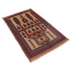 Small Prayer Carpet 2' 10" x 4' 5" ft / 87 x 135 cm - No. W11798