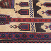 Small Prayer Carpet 2' 11" x 4' 6" ft / 90 x 136 cm - No. W11803