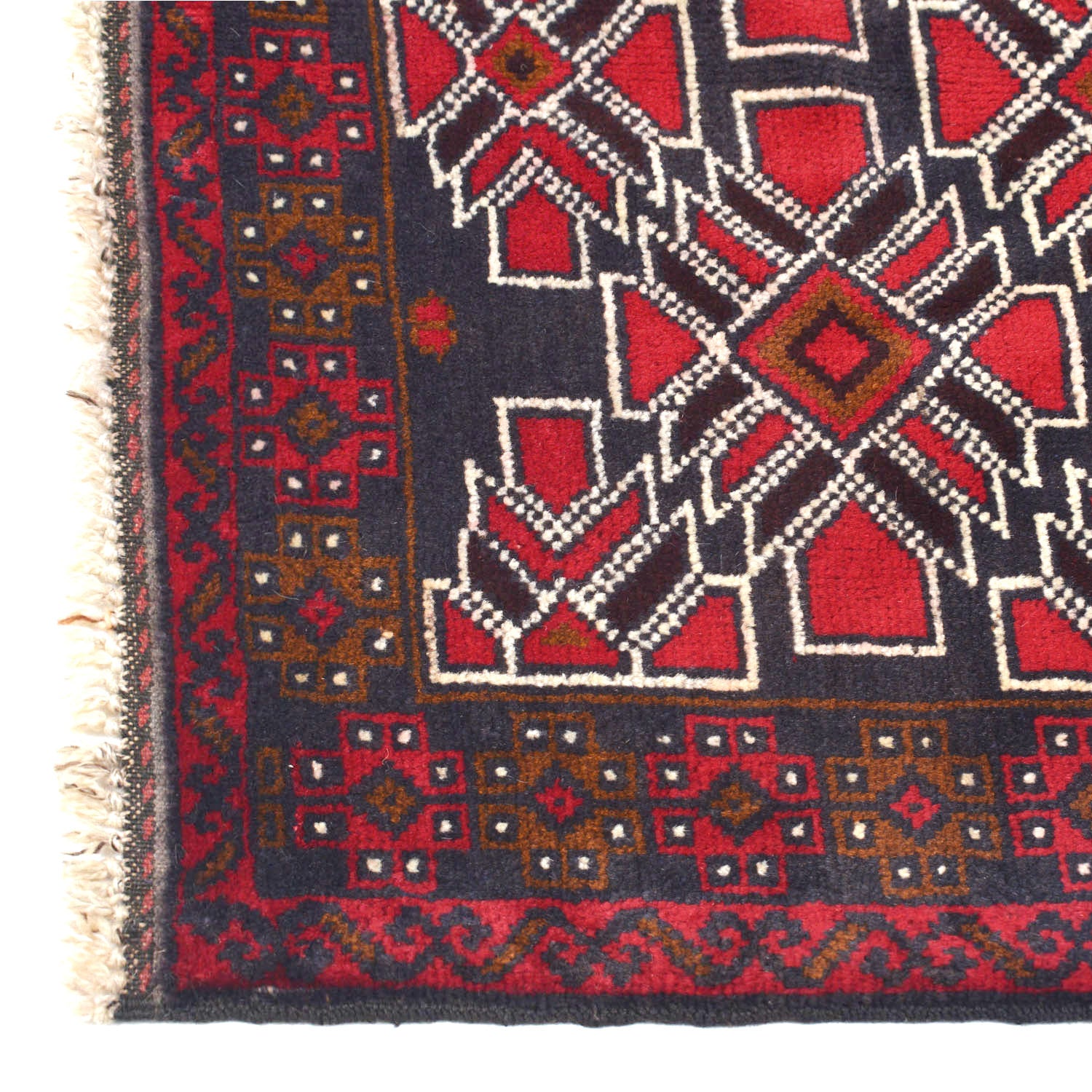 Tribal Baloch Rug 2' 11" x 4' 7" ft / 88 x 140 cm - No. W11835