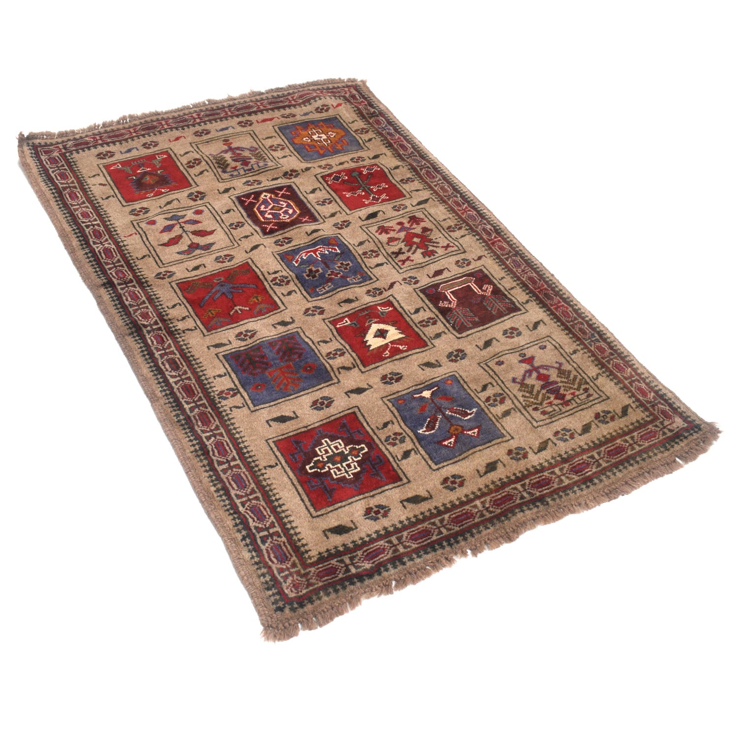 Tortilla Baluchi Rug 2' 10" x 4' 4" ft / 87 x 131 cm - No. W11920