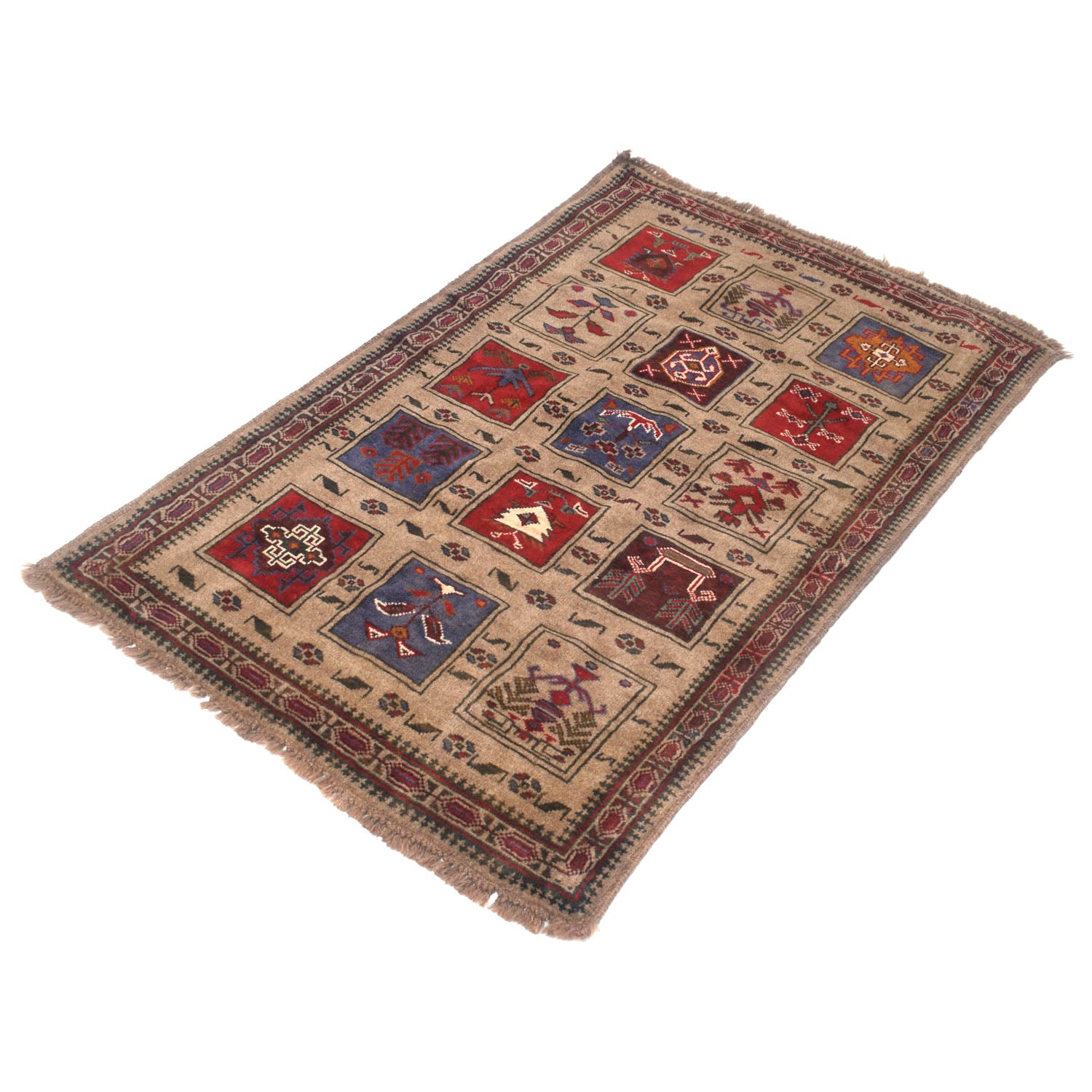 Tortilla Baluchi Rug 2' 10" x 4' 4" ft / 87 x 131 cm - No. W11920