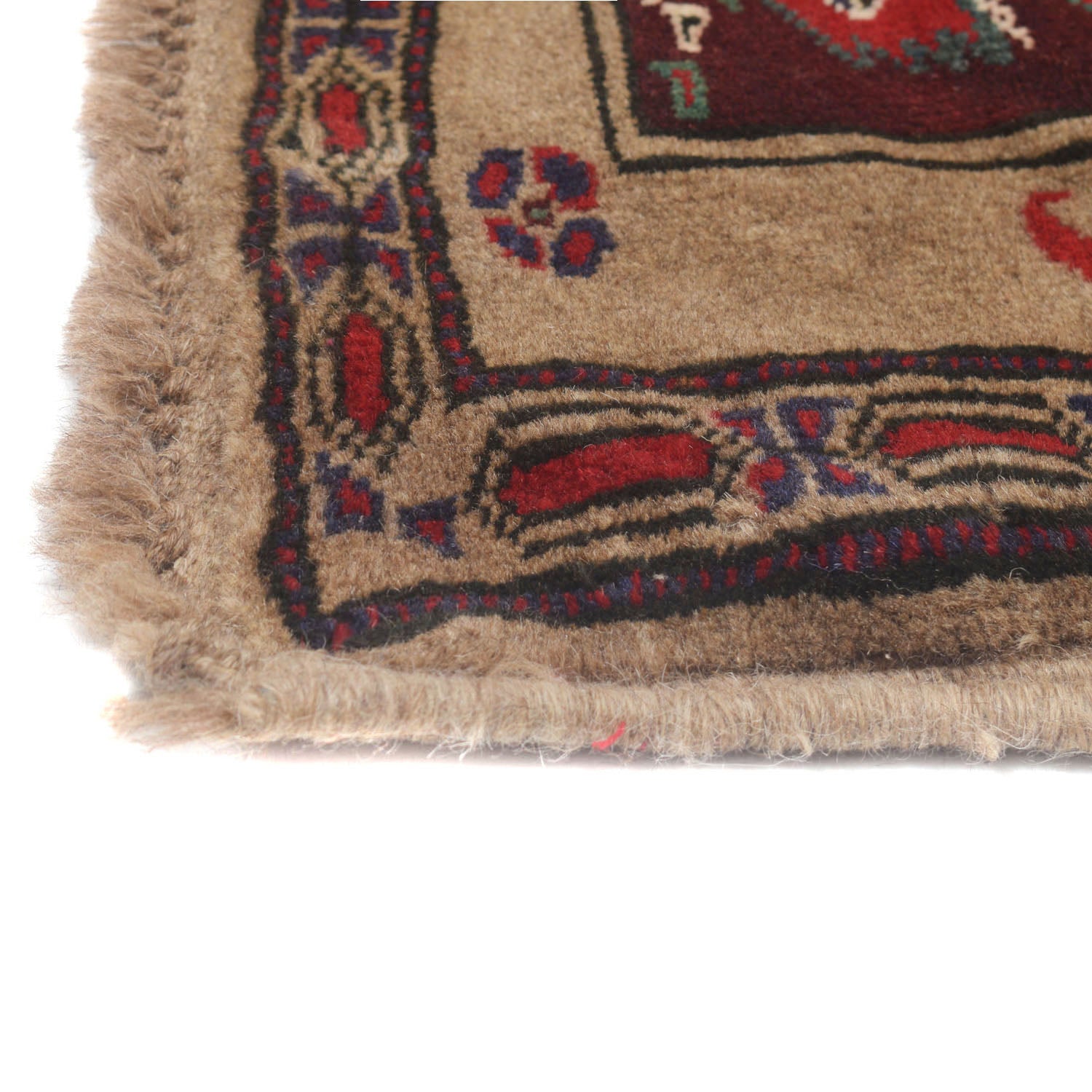 Brown Baluchi Rug 3' 0" x 4' 0" ft / 91 x 121 cm - No. W11922