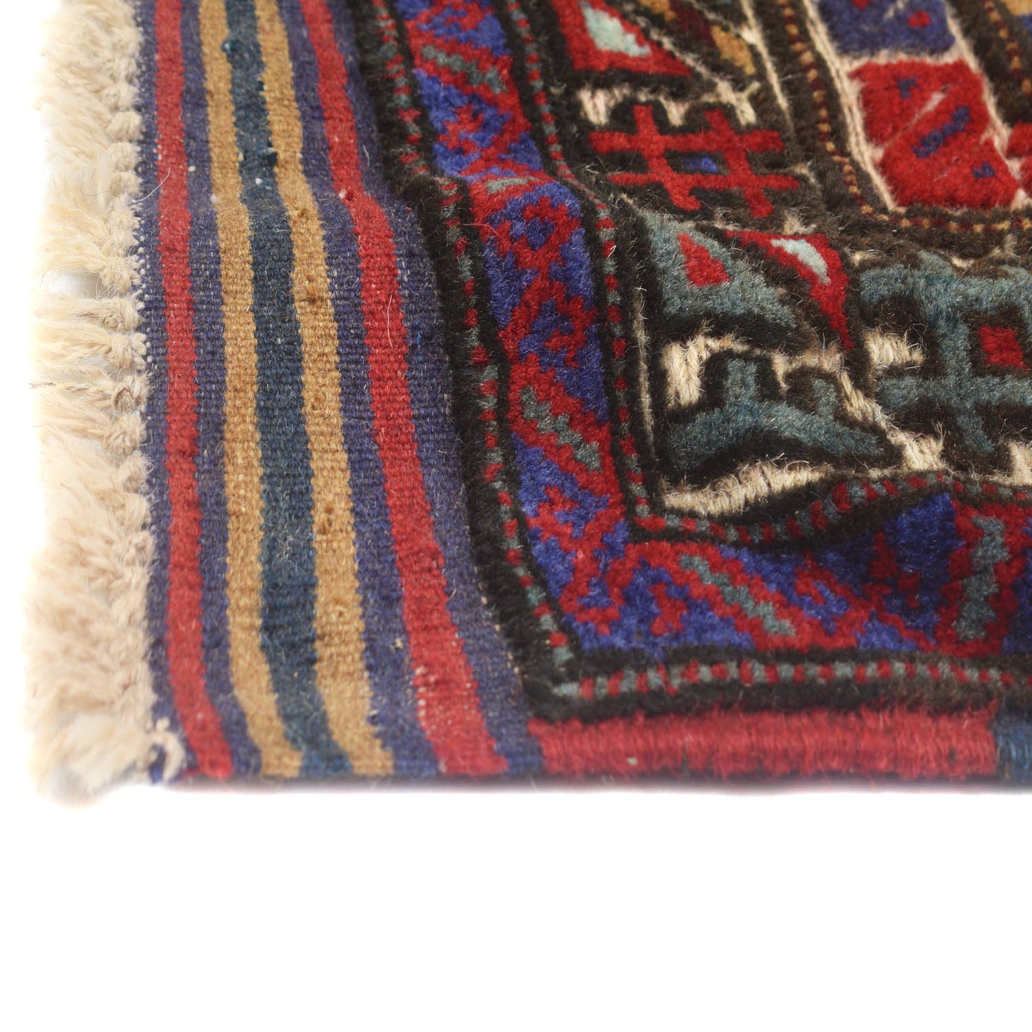 Oriental Barjasta Kilim Carpet 3' 1" x 4' 6" ft / 93 x 138 cm - No. W11928